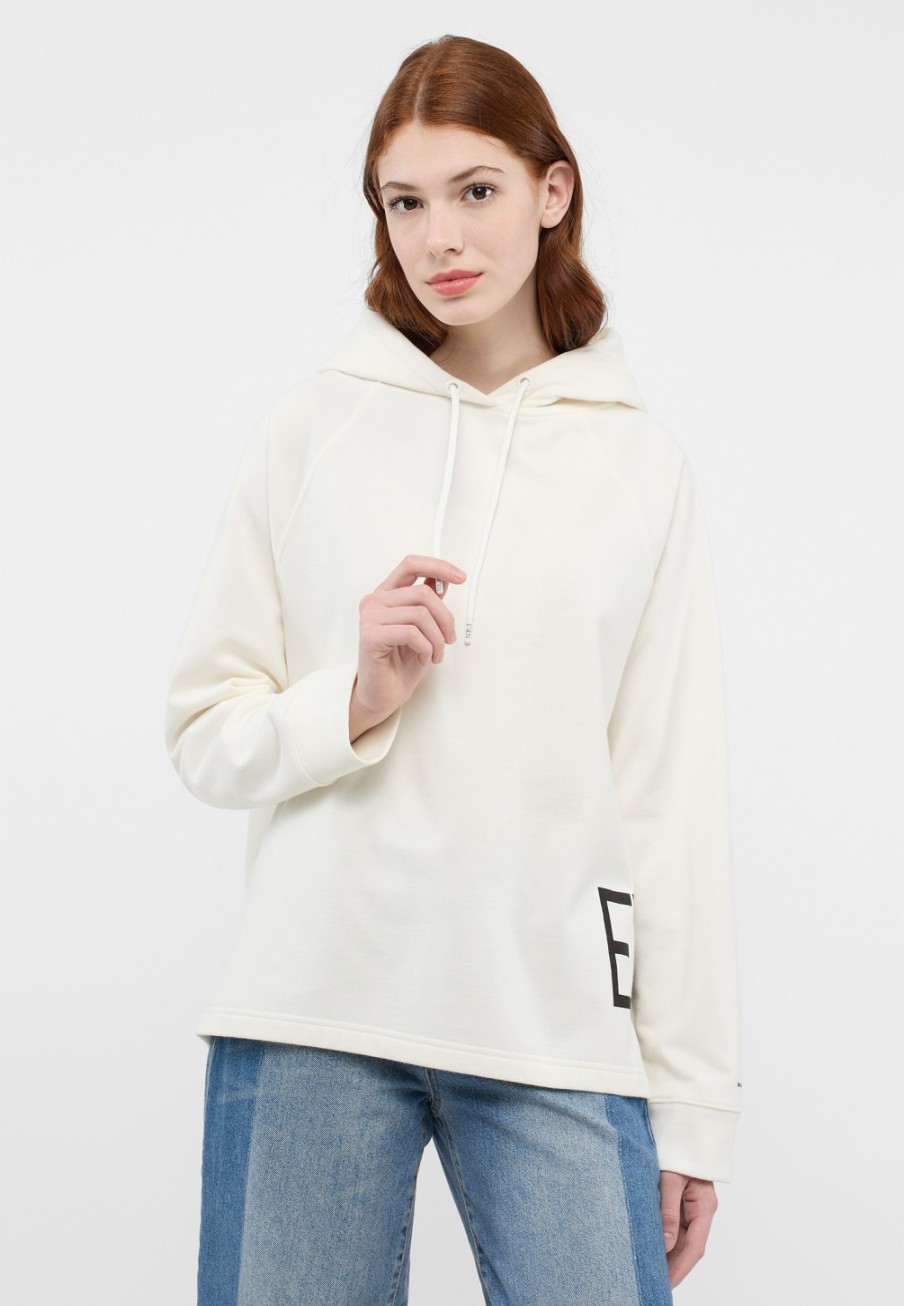 Damen ETERNA  | Sweatjacke In Unifarben Off-White