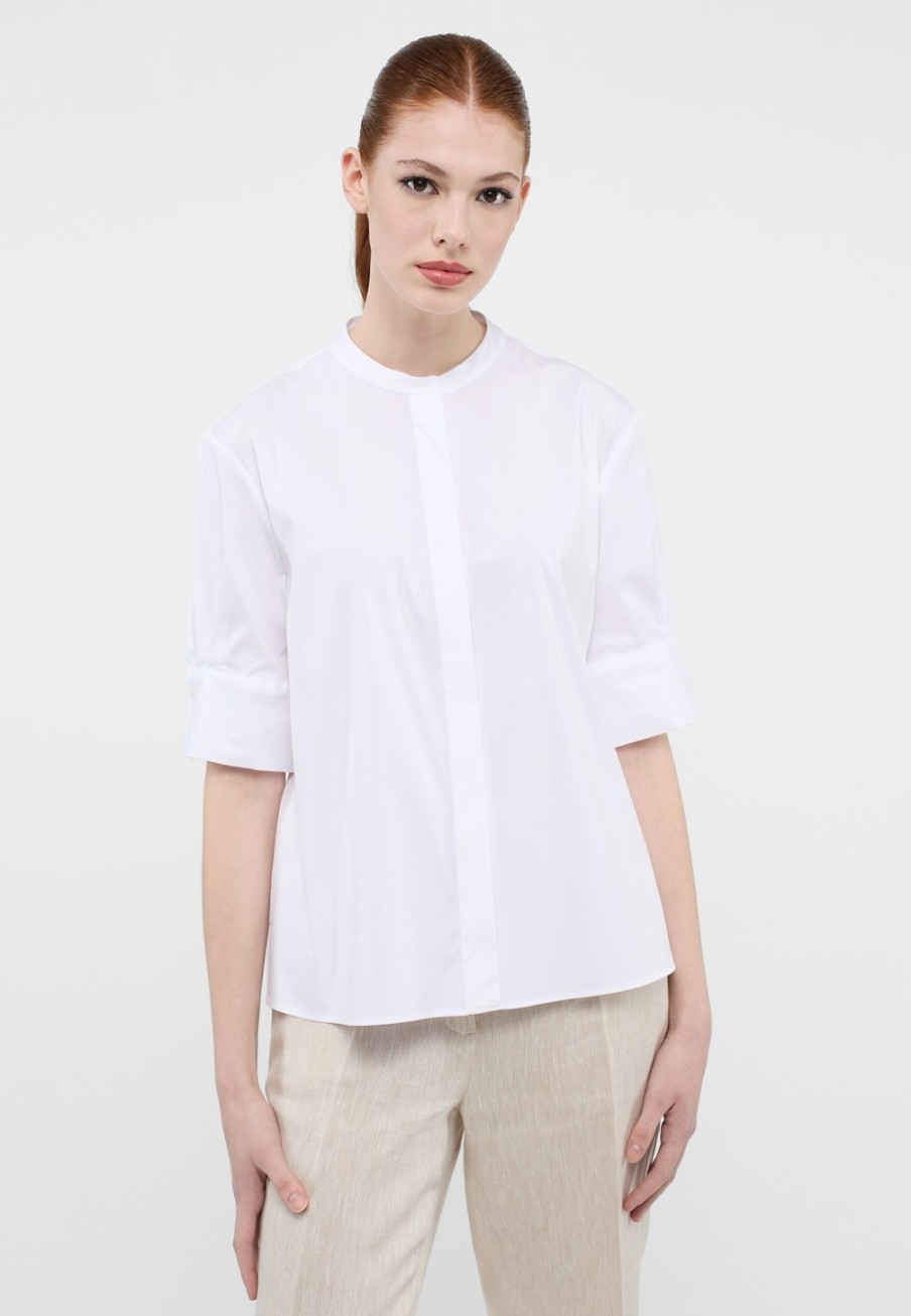 Damen ETERNA  | Signature Shirt In Unifarben Weis