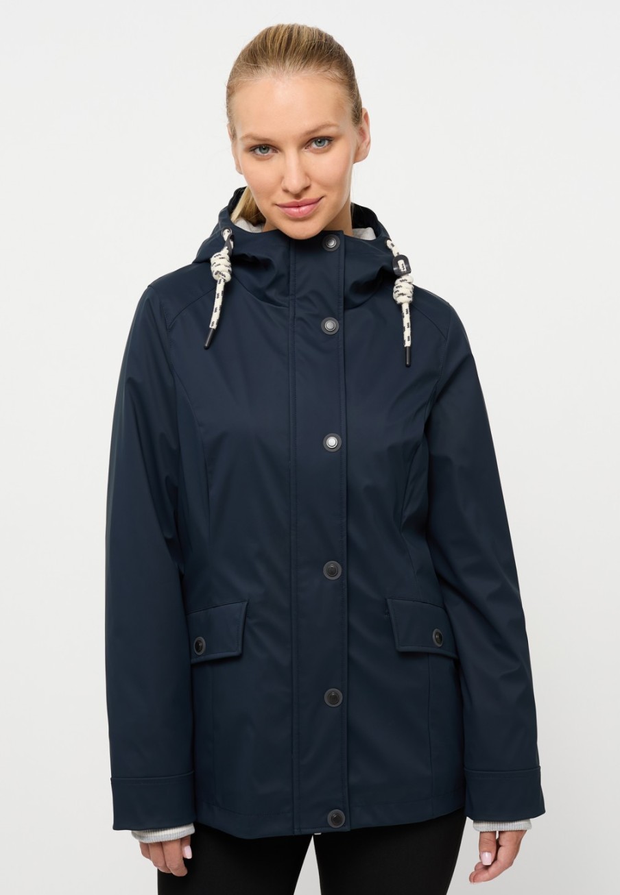 Damen ETERNA  | Daunenjacke In Unifarben Navy