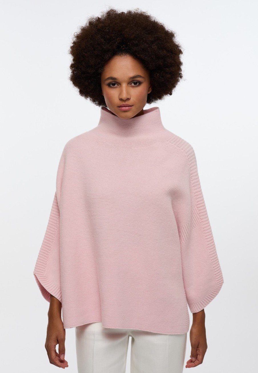 Damen ETERNA  | Strick Pullover In Unifarben Rosa